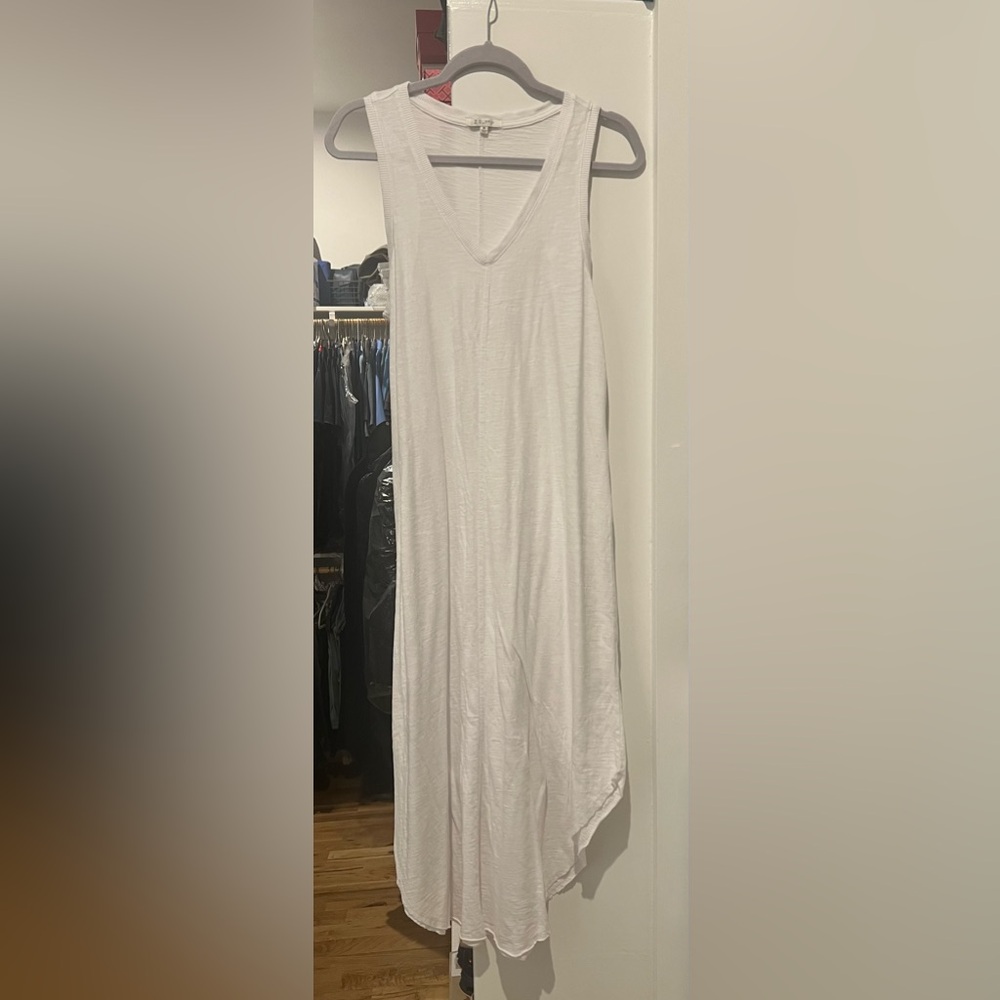 Never worn white cotton racerback dress in size M